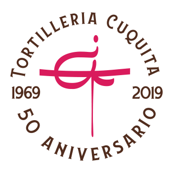 Logo 50 aniversario Tortillería Cuquita